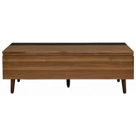 Mid-Century Modern Coffee Table with Lift-Top