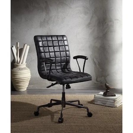 Contemporary Office Chair with Tufted Back