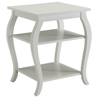 Transitional End Table with Cabriole Leg