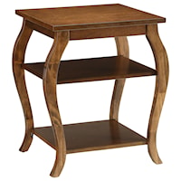 Transitional End Table with Cabriole Leg