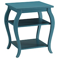 Transitional End Table with Cabriole Leg