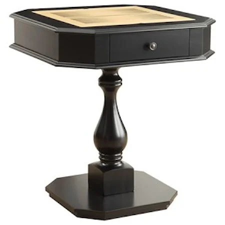 Traditional 2-Drawer Game Table for Chess, Checkers and Backgammon