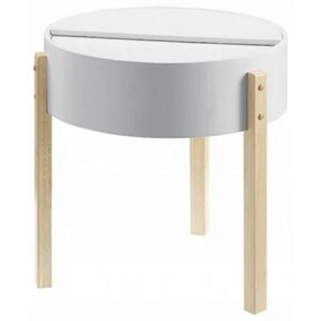 Modern End Table with Storage