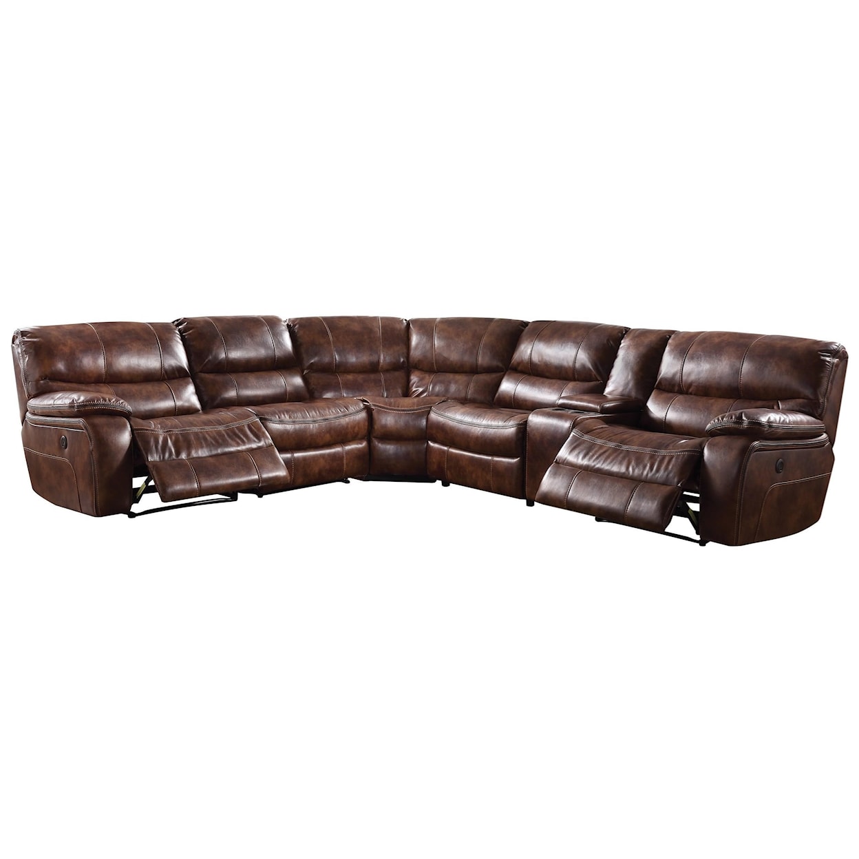 Acme Furniture Brax Sectional Sofa (Power Motion & USB)