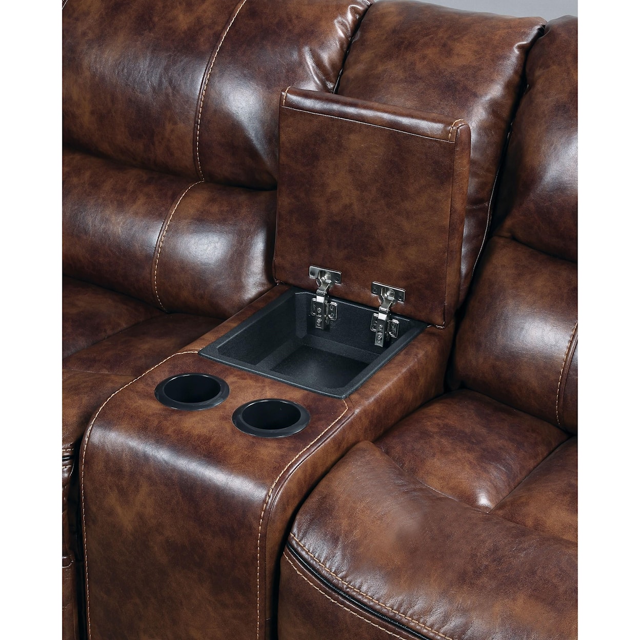 Acme Furniture Brax Sectional Sofa (Power Motion & USB)