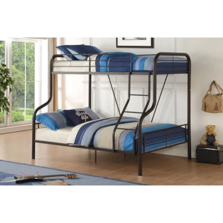 Metal Twin Over Full Bunk Bed
