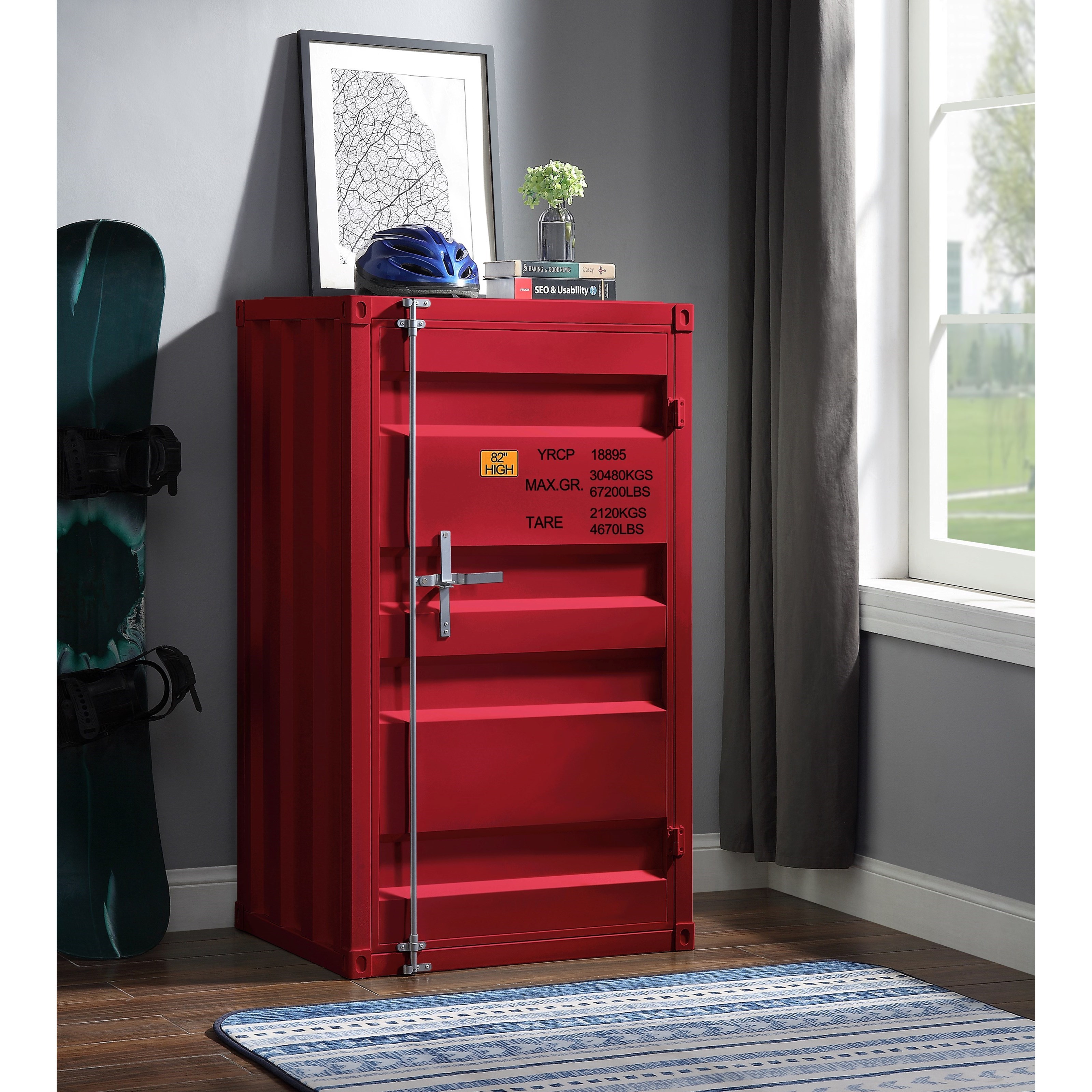 Acme Furniture Cargo 35926 Wardrobe (Single Door) | Corner