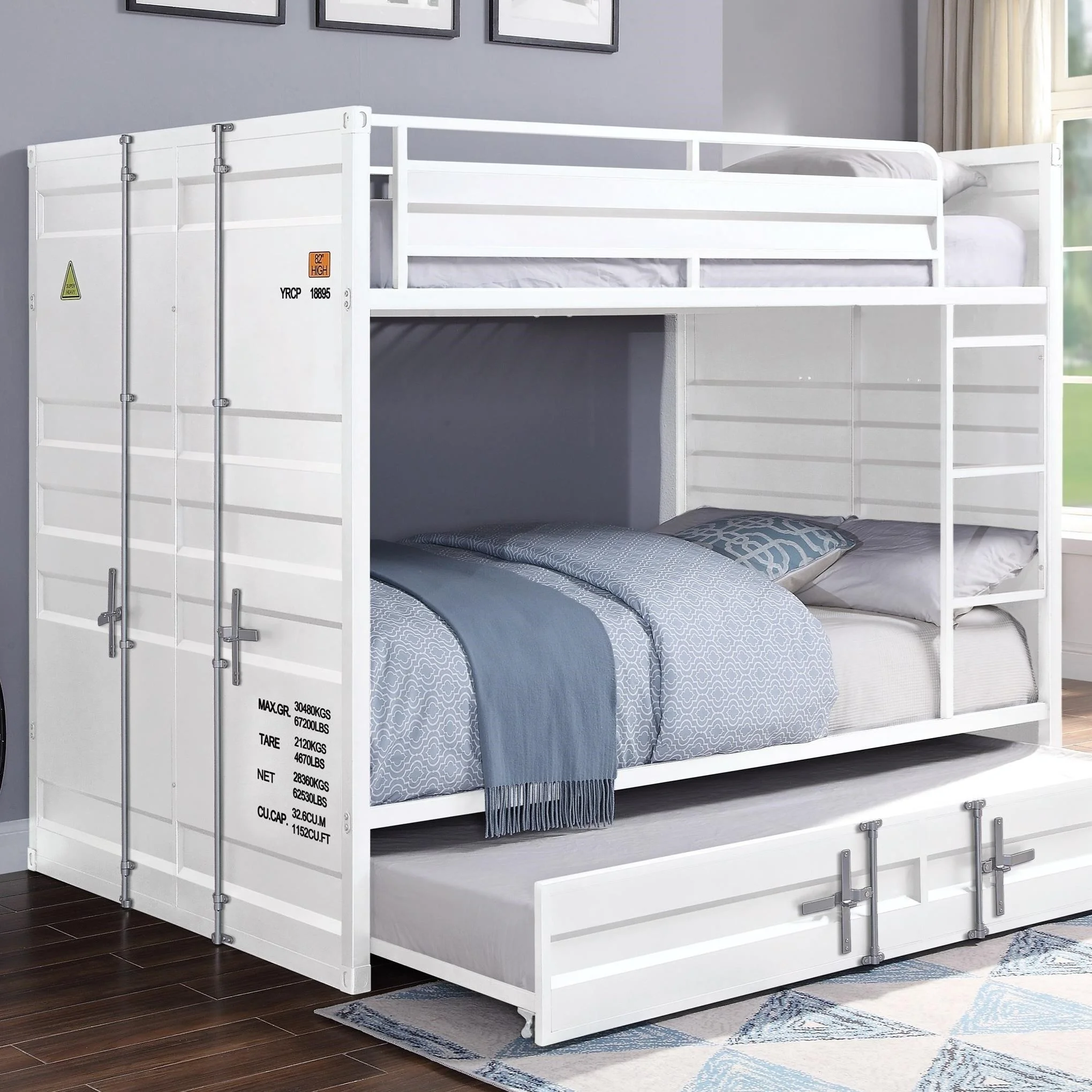 Acme Furniture Cargo 37885 Bunk Bed (Full/Full) Value City Furniture Bunk Beds