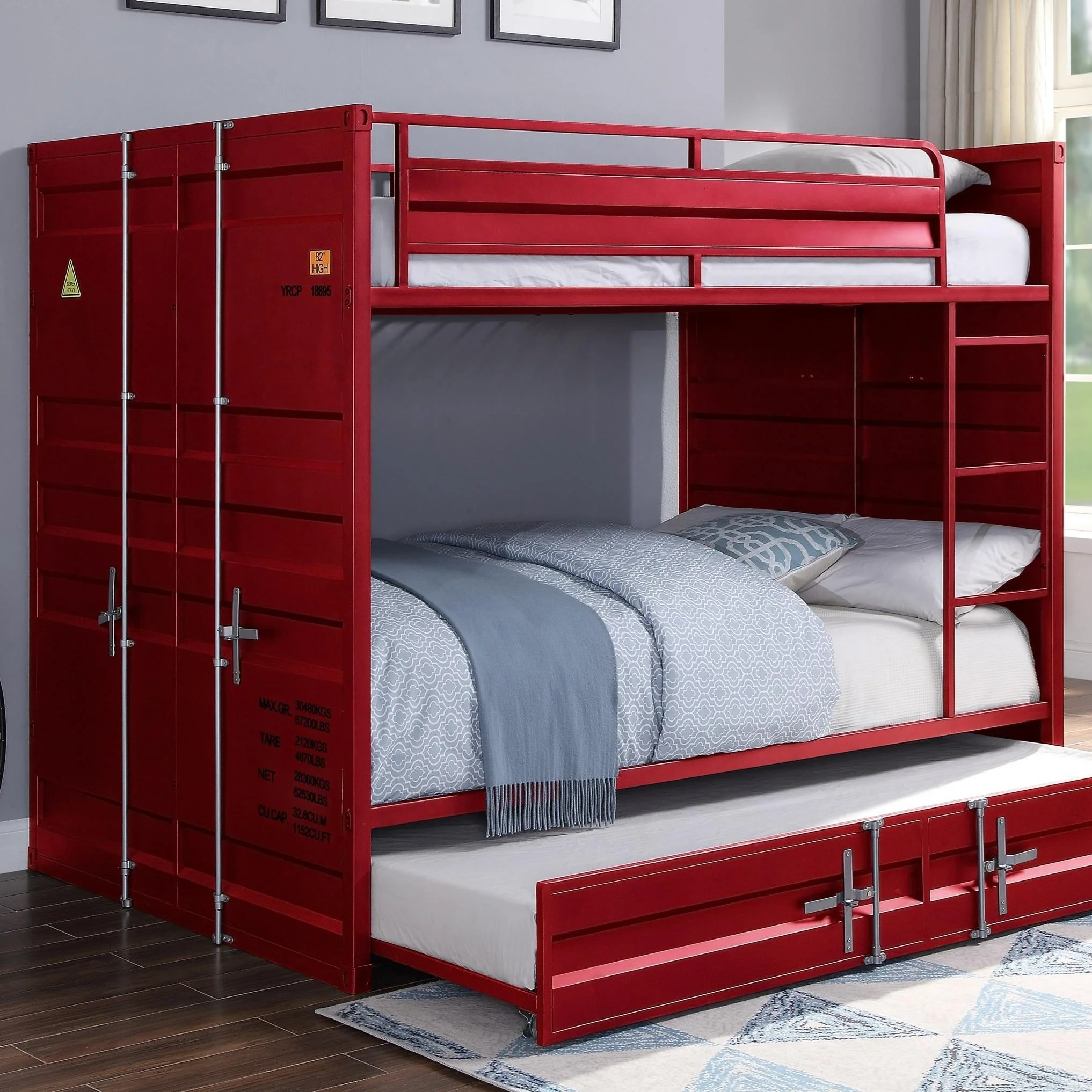Acme Furniture Cargo 37915 Bunk Bed (Full/Full) Value City Furniture Bunk Beds