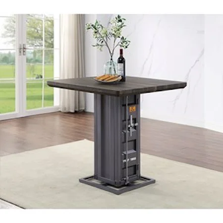 Counter Height Table with Container Style Look