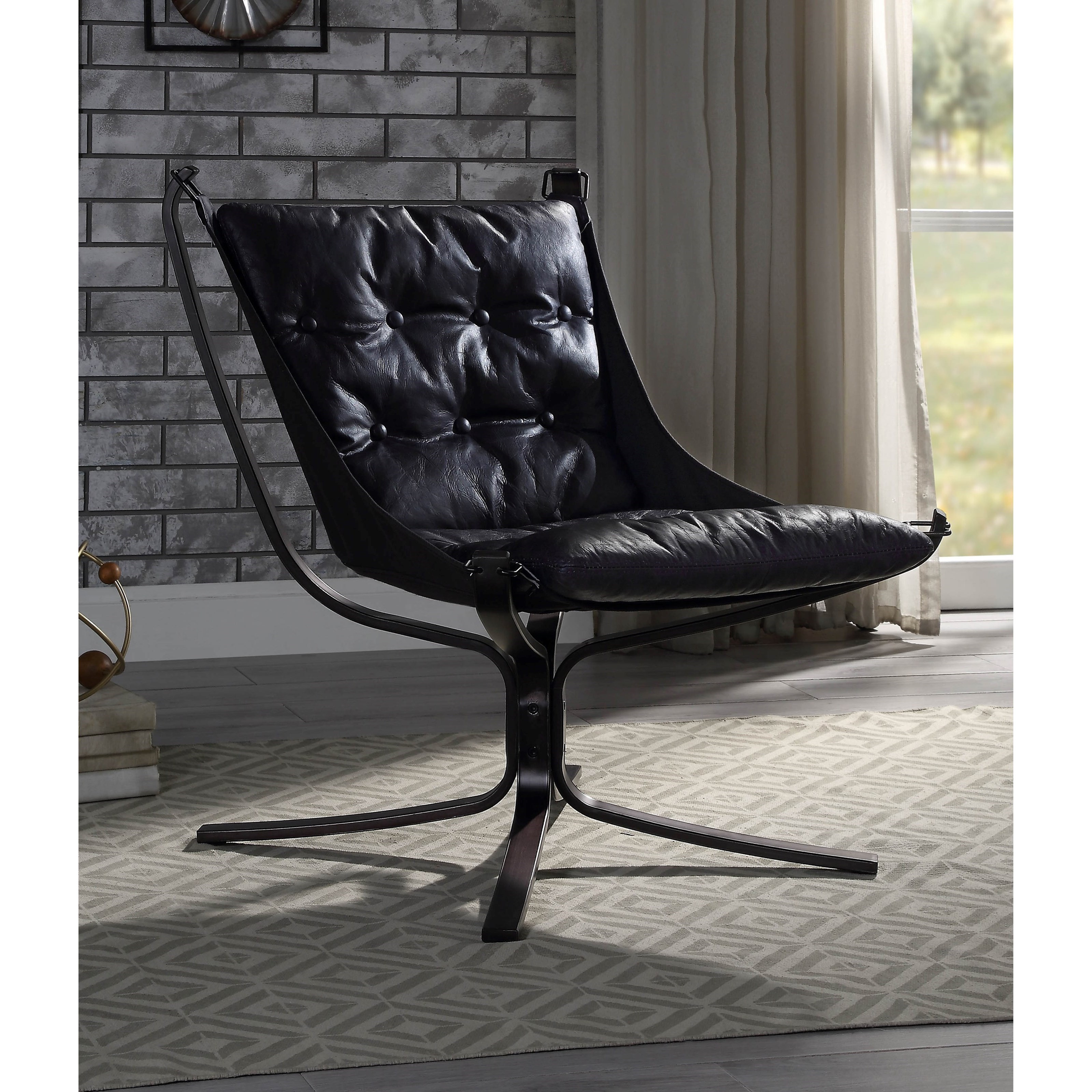 Acme Furniture Carney 59832 Contemporary Accent Chair with Metal