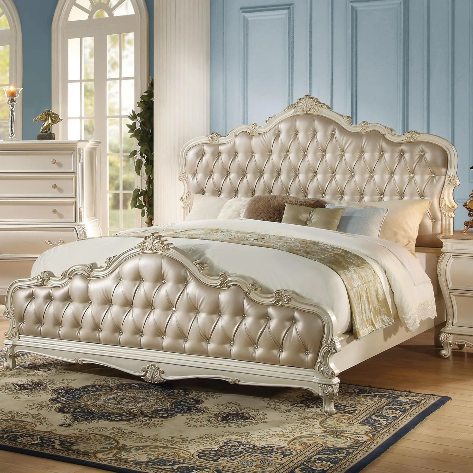 Acme Furniture Louis Philippe 26787EK Eastern King Bed (FB 29H), A1  Furniture & Mattress