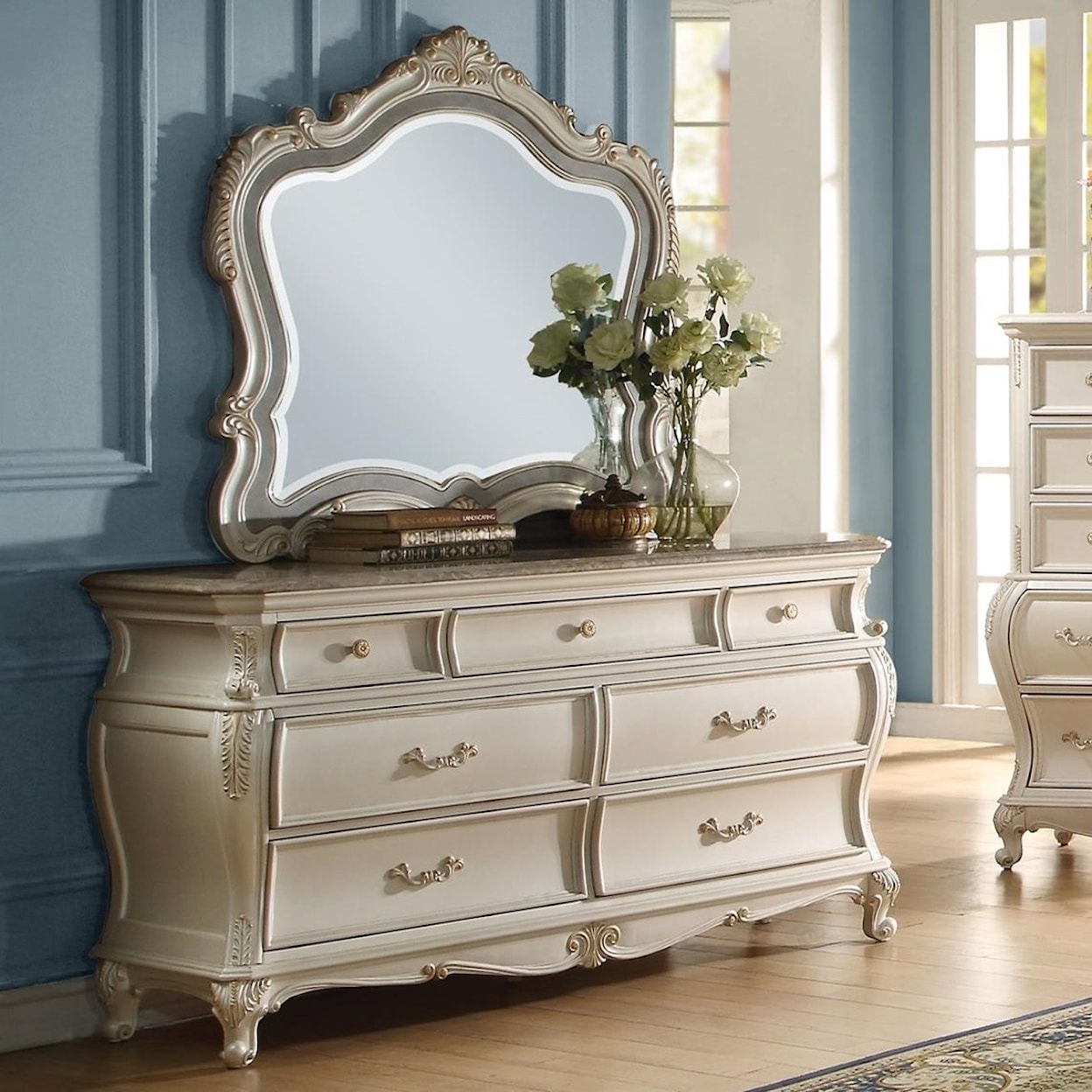 Acme Furniture Chantelle Dresser and Mirror