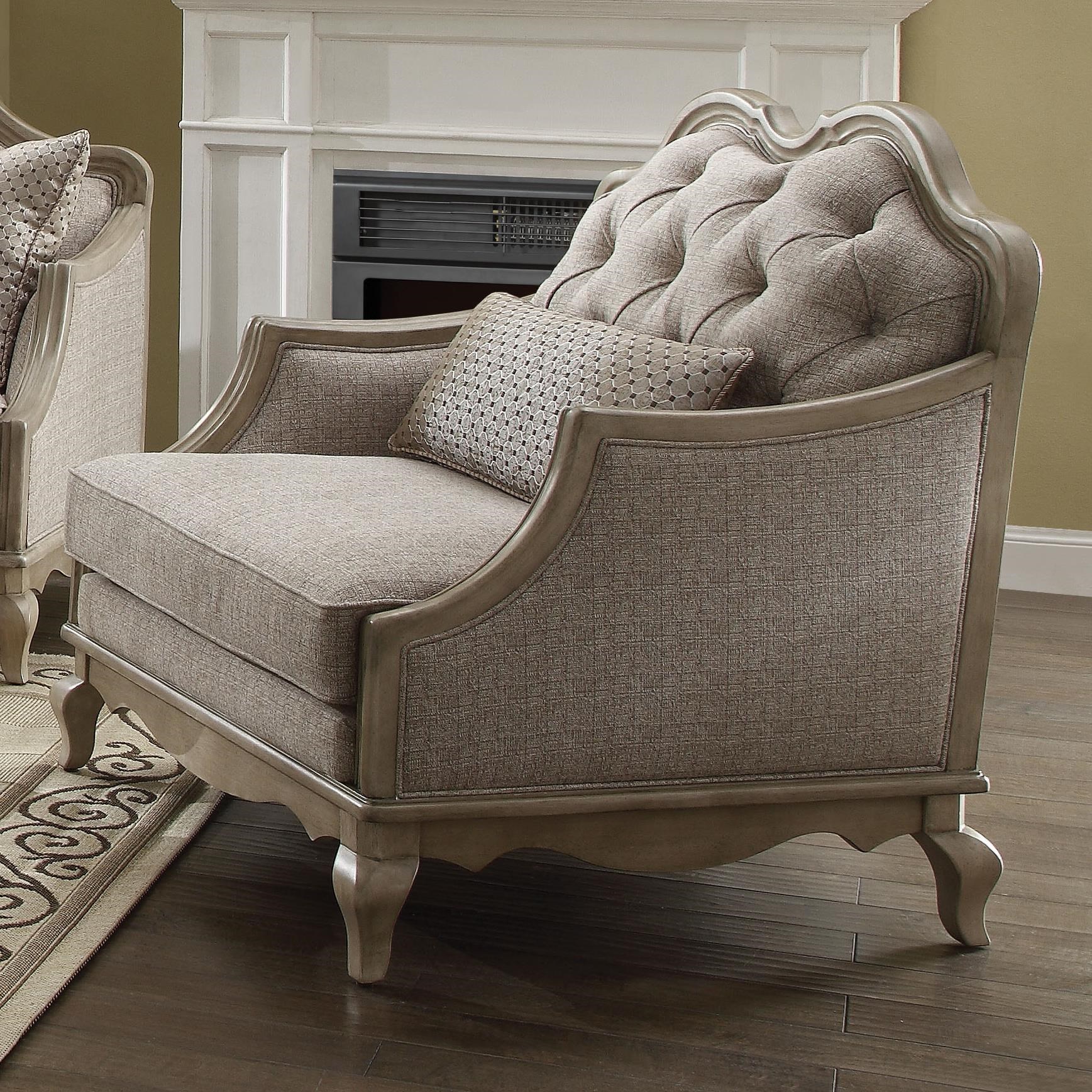 Acme Furniture Chelmsford 56052 Chair w/1 Pillow | Del Sol