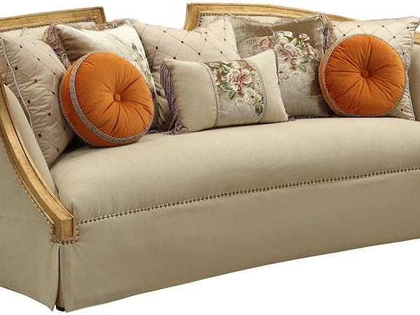 Sofa w/8 Pillows