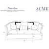 Acme Furniture Daesha Sofa w/8 Pillows