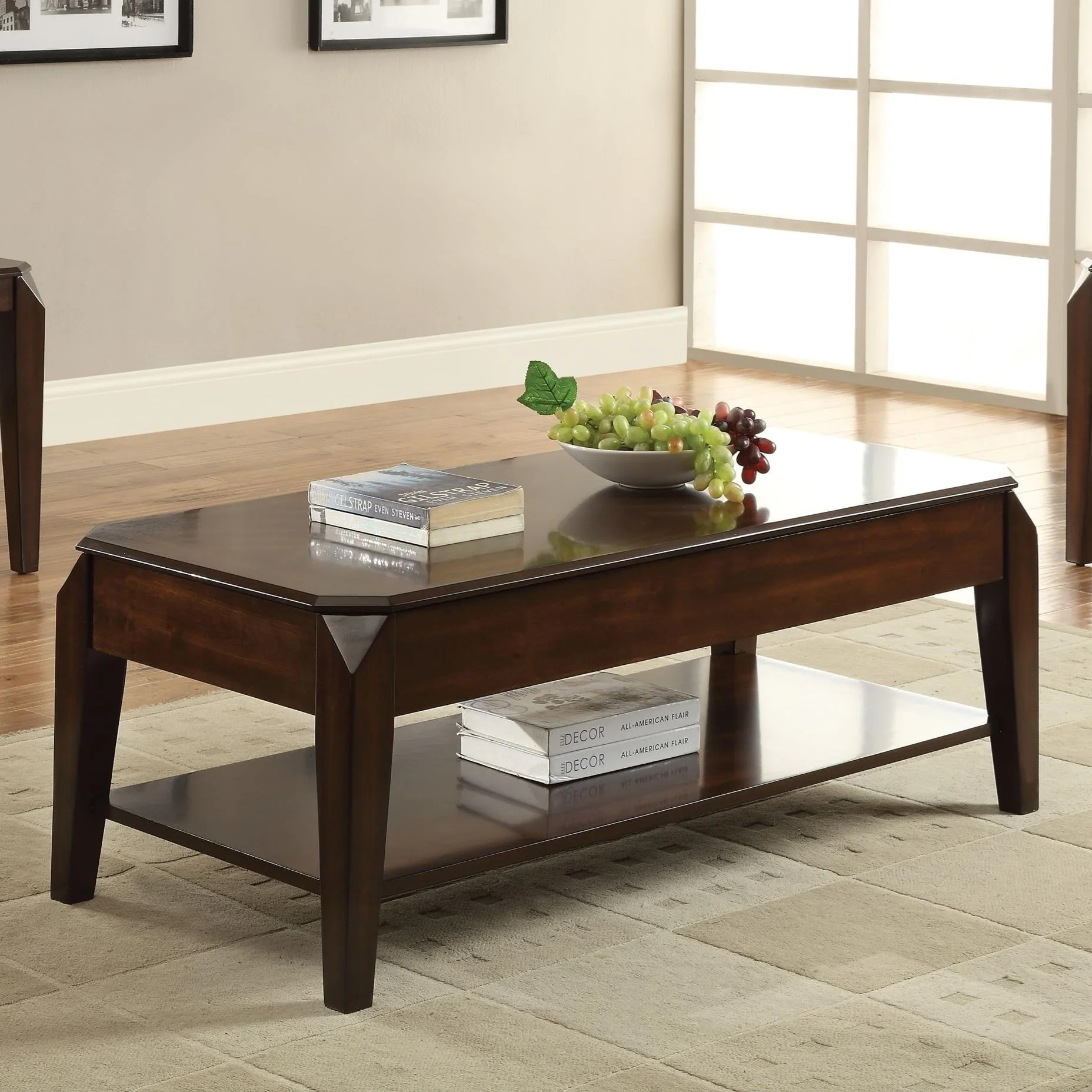 Acme Furniture Docila 80660 Transitional Lift Top Coffee Table with