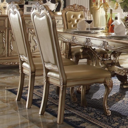 Set of 2 Fabric Side Chairs