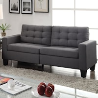 Contemporary Sofa with Tufted Back