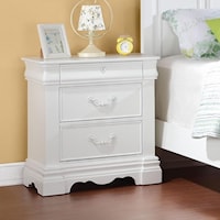 Traditional Nightstand with Felt-Lined Drawer