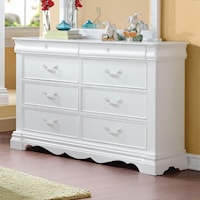 Traditional Dresser with Felt-Lined Drawer