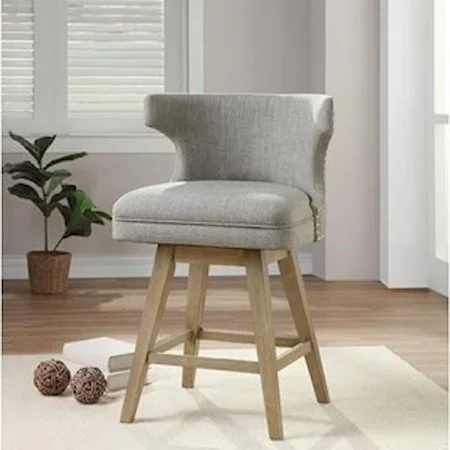 Transitional Counter Height Chair with Nail Head Trim