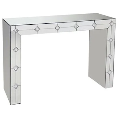 Glam Console Table with Mirror Accents
