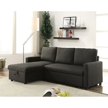 Contemporary Sectional Sleeper Sofa with Chaise