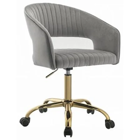 Contemporary Adjustable Office Chair with Wheels