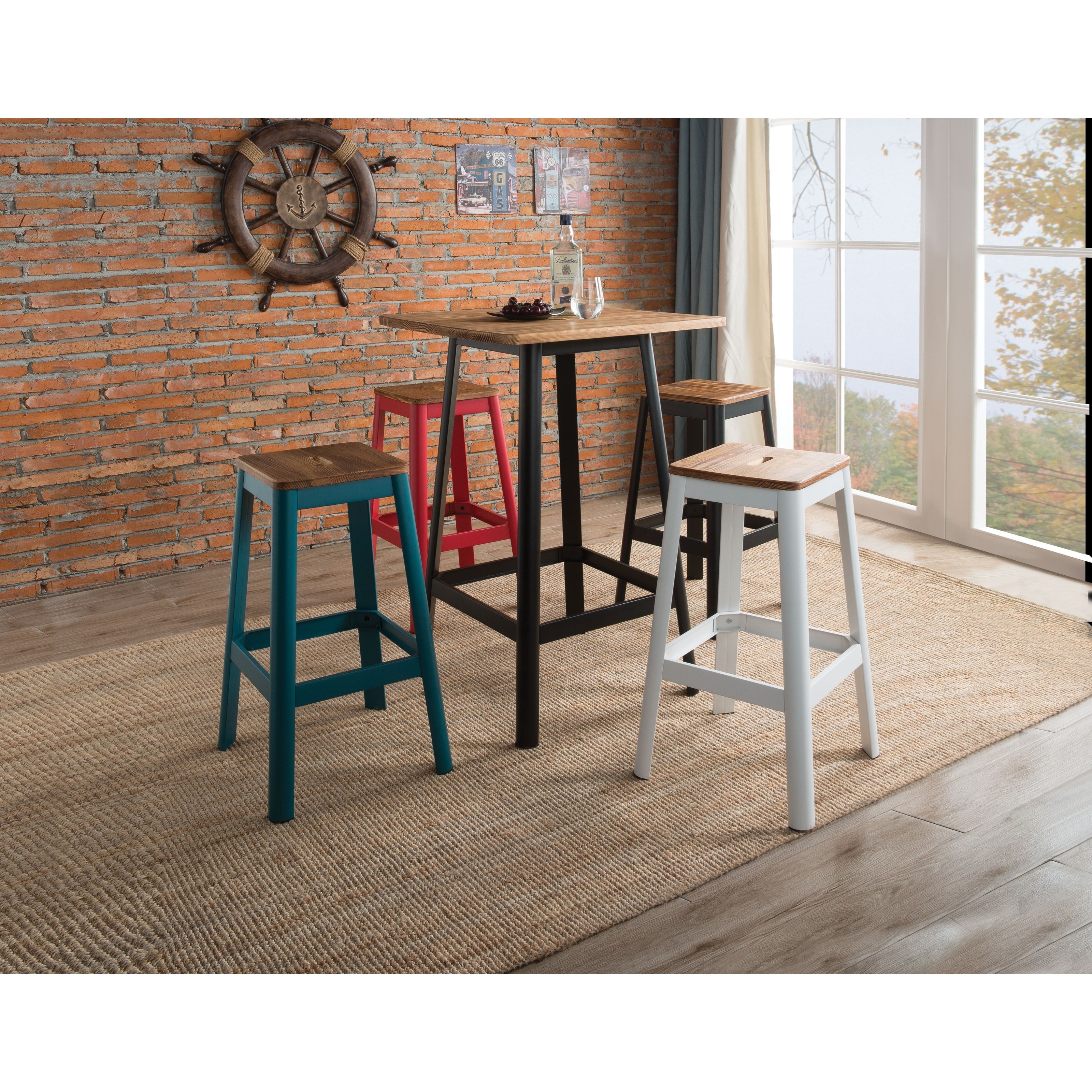 Set of 2 Bar Stools