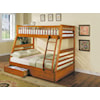 Acme Furniture Jason Transitional Twin Over Full Bunkbed
