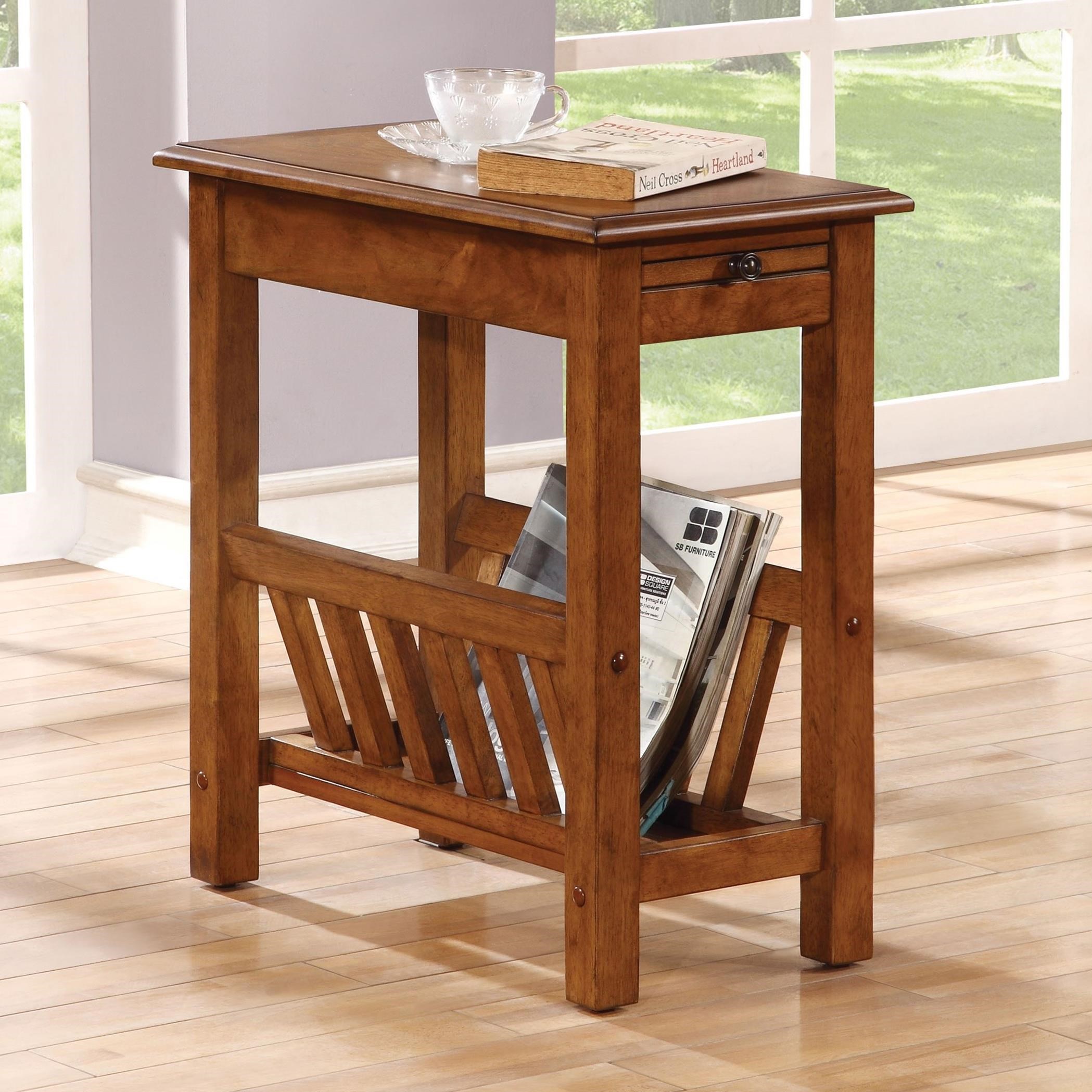 Acme Furniture Jayme 80517 Transitional Side Table with Magazine