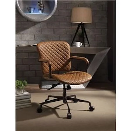 Transitional Office Chair with Quilted Stitching