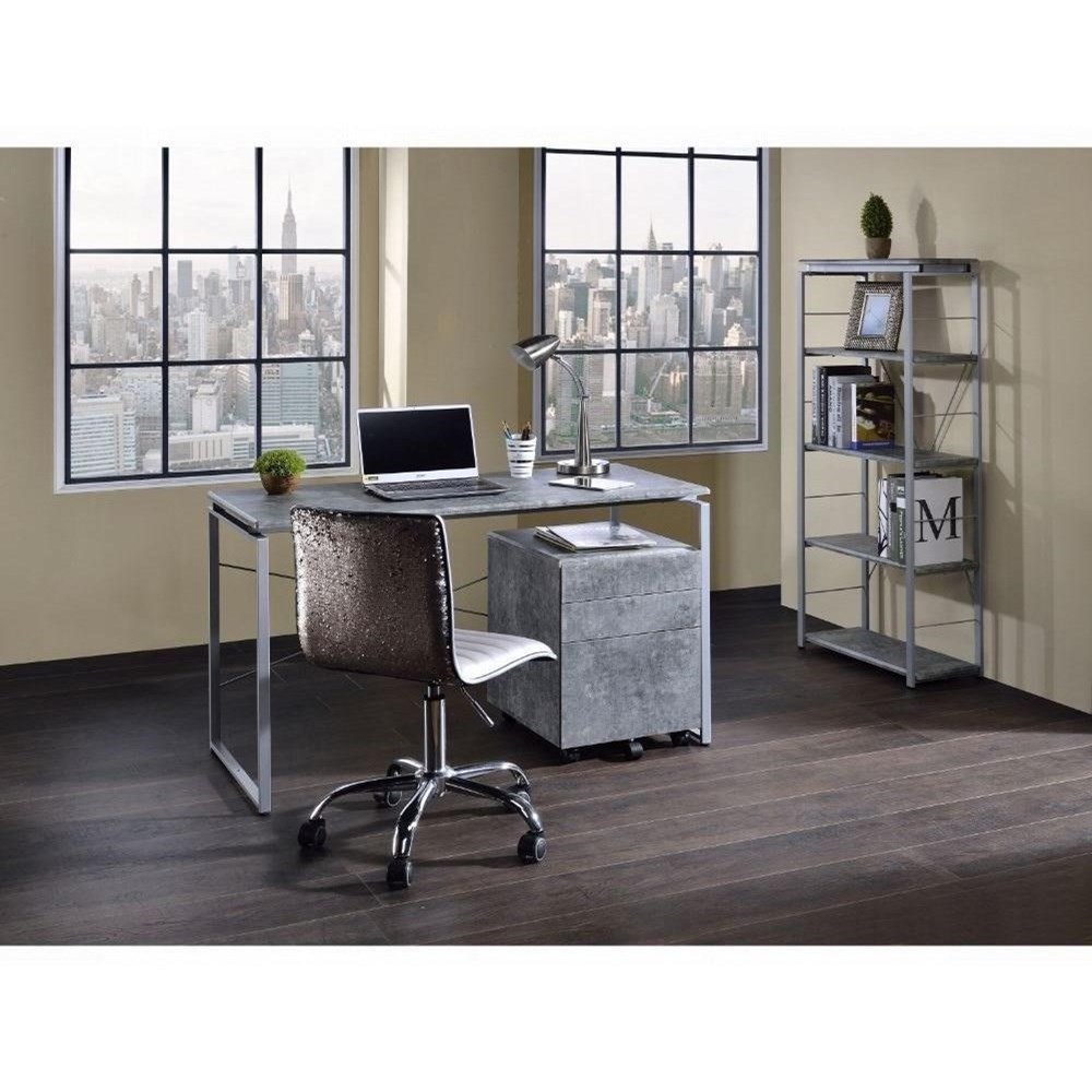 Jurgen black desk hot sale from acme