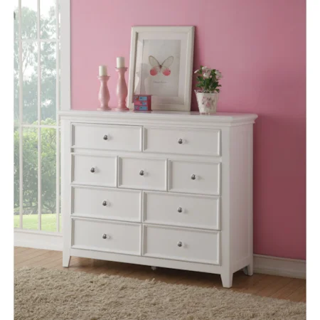 7-Drawer Media Chest with Drop Down Top Drawer