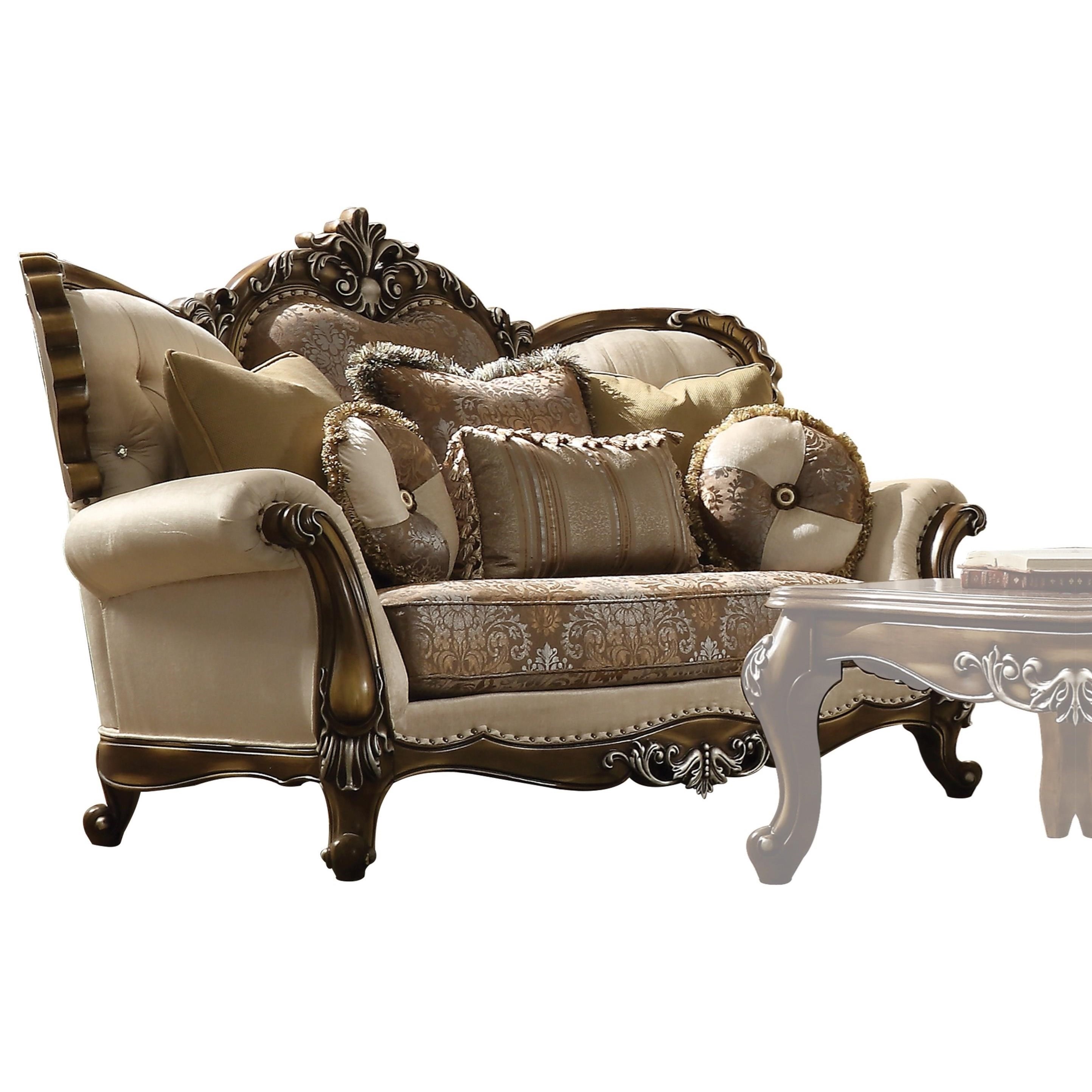 Loveseat w/5 Pillows
