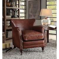 Traditional Accent Chair with Nailhead Trim