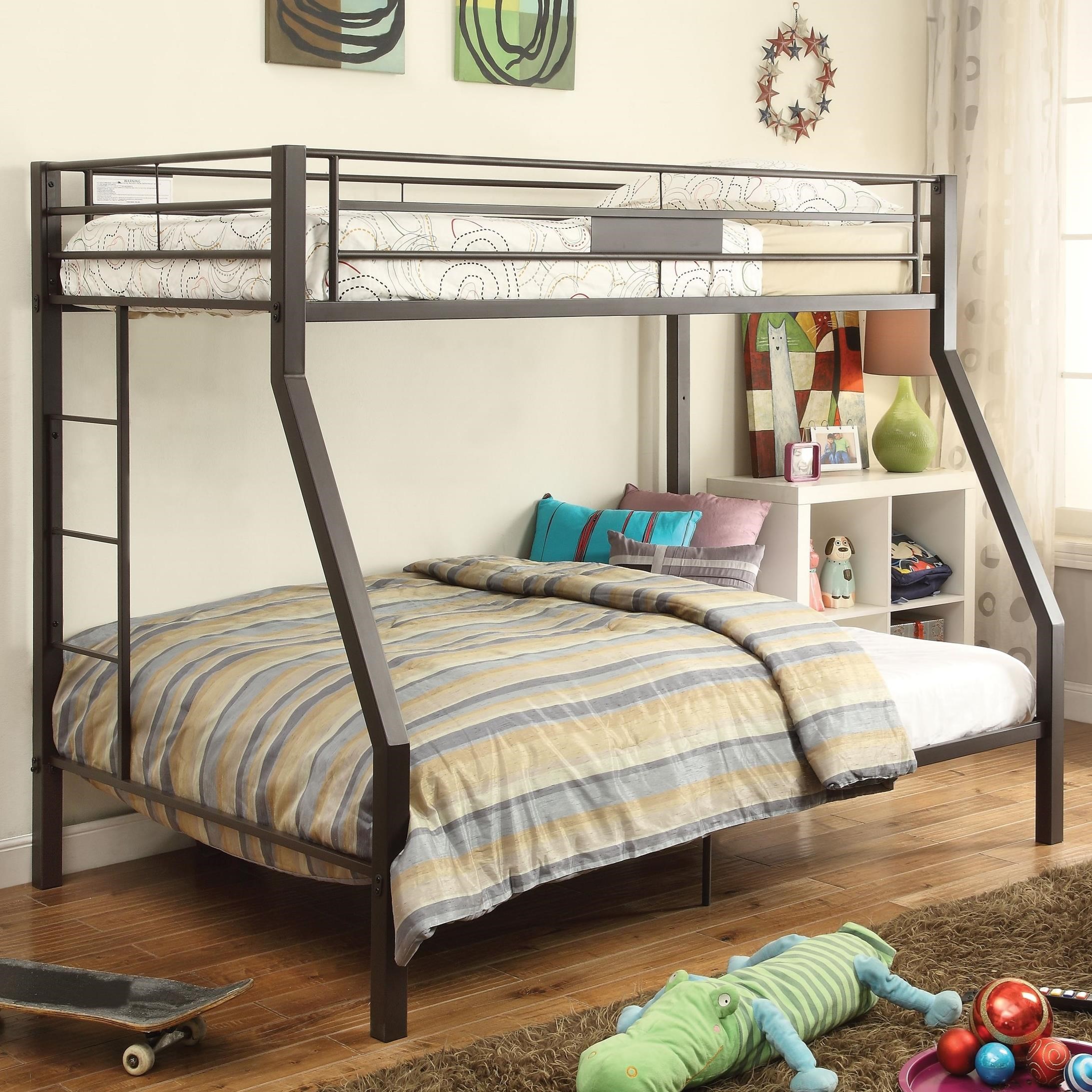 Acme twin over 2025 queen bunk bed