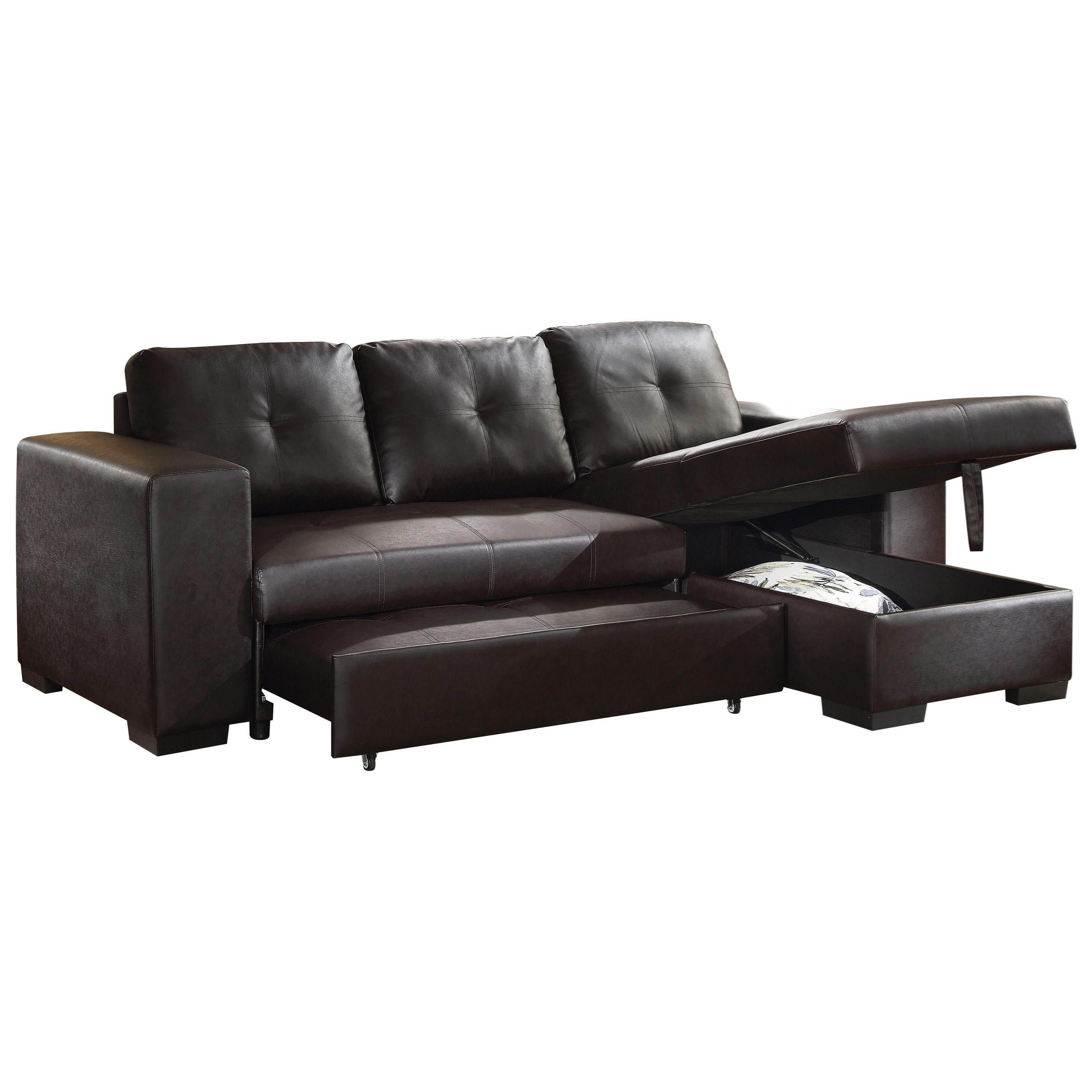 Acme Furniture Lloyd 53345 Sectional Sofa w/Sleeper Corner Furniture
