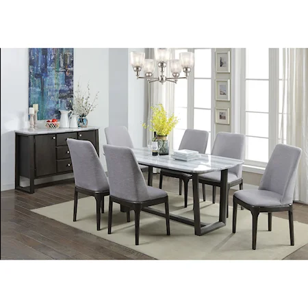 Contemporary Formal Dining Room Group