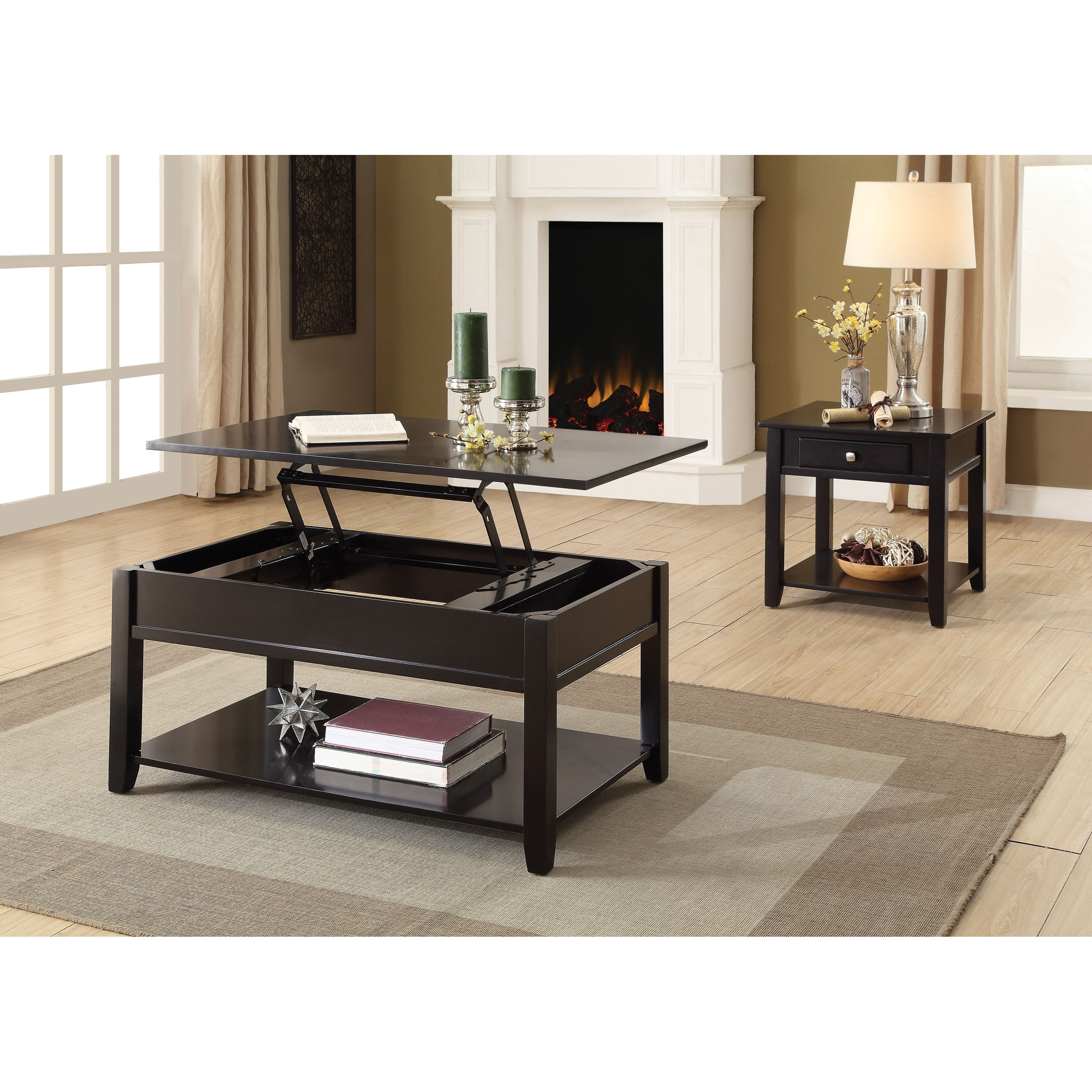 Acme Furniture Malachi 82950 Transitional Lift Top Coffee Table