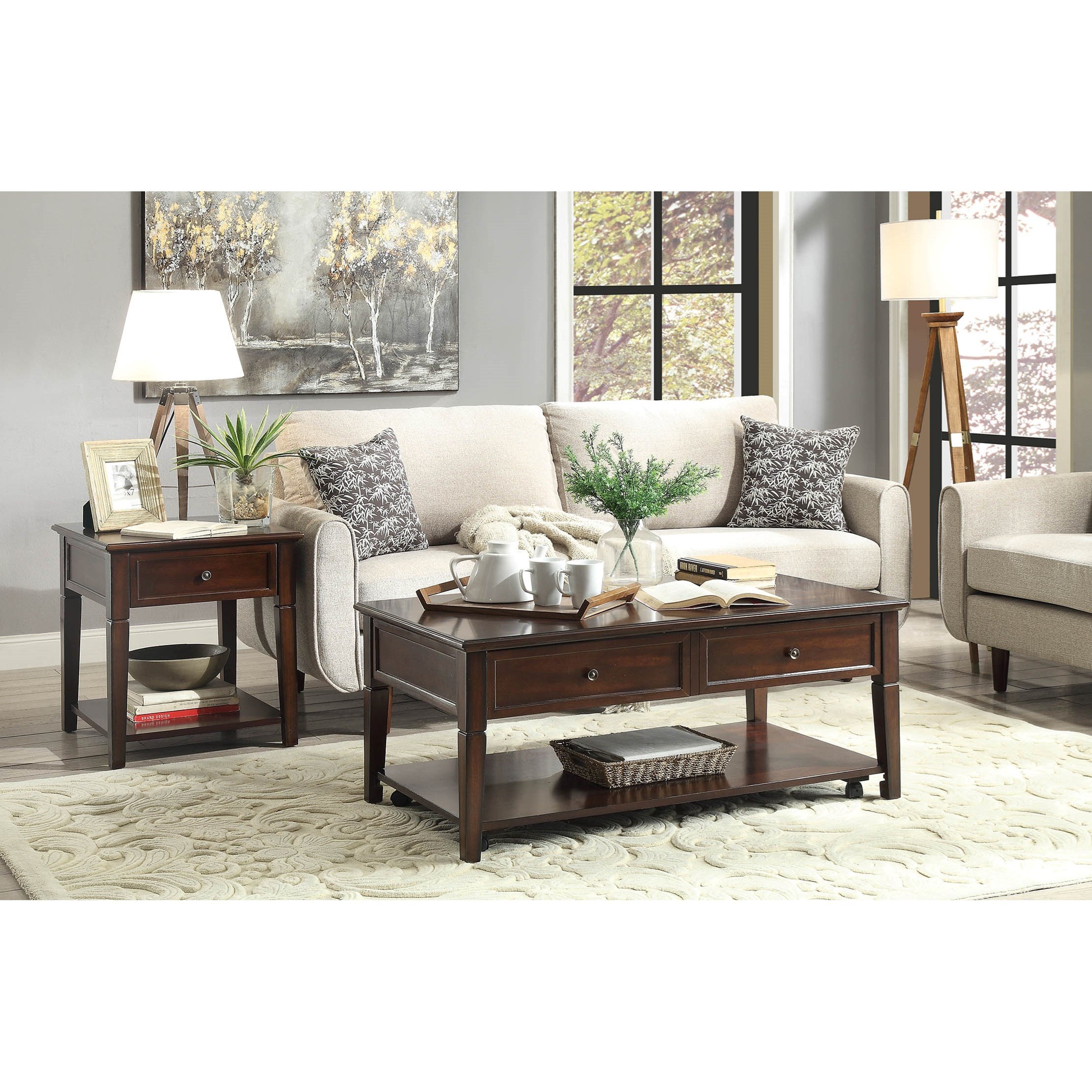 Acme Furniture Malachi 82950 Transitional Lift Top Coffee Table