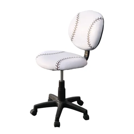 Sports Pattern Office Task Chair with Swivel Base