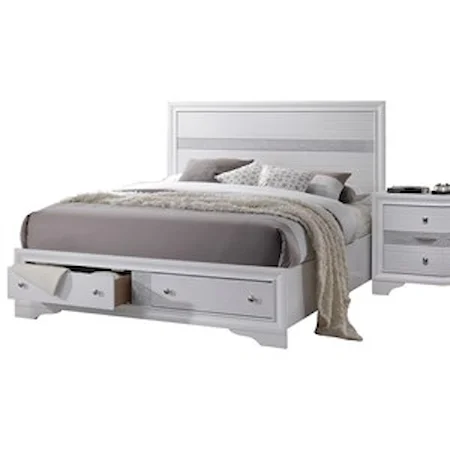 Queen Bed w/Storage