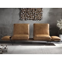 Contemporary Sofa with Adjustable Back & Armrest