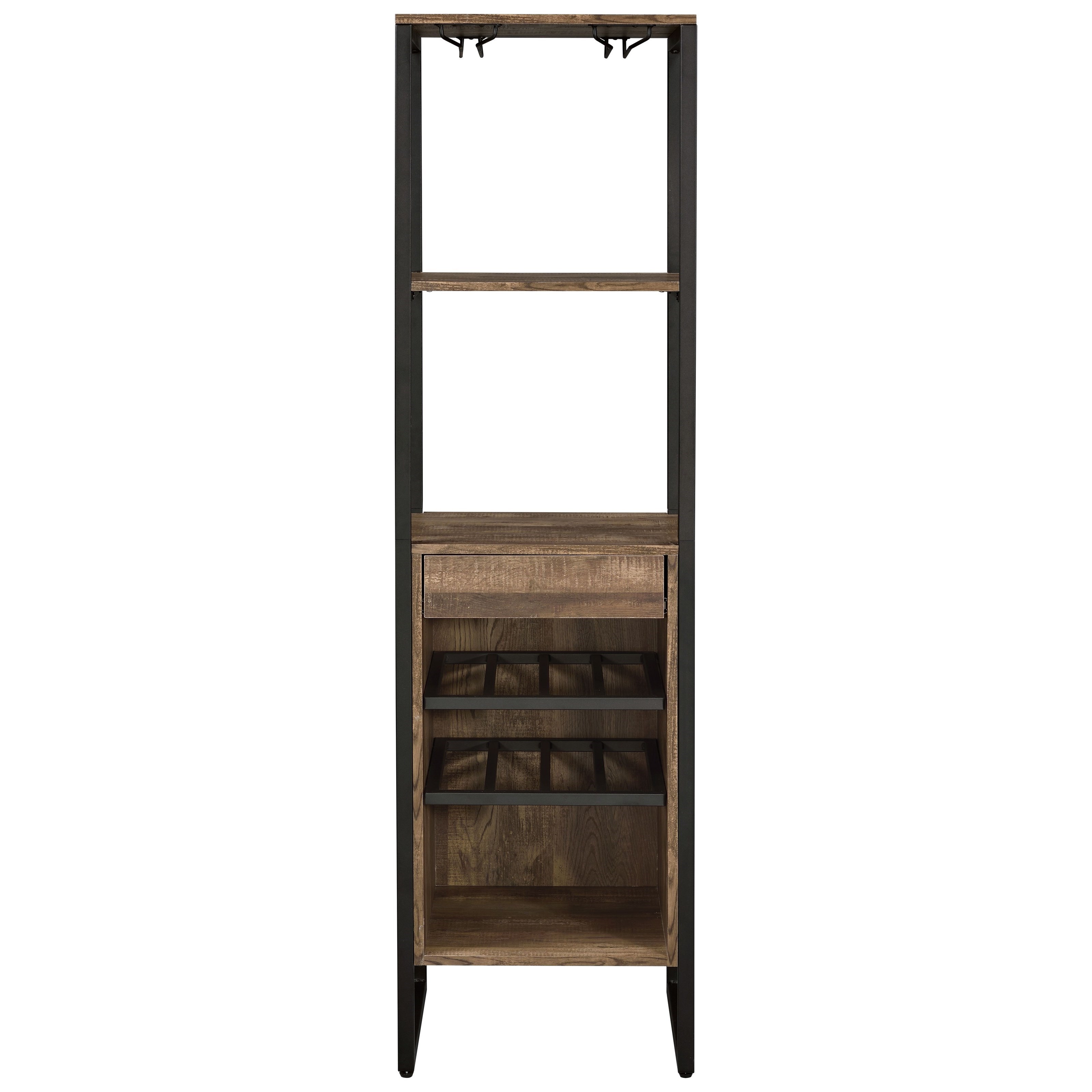 Bayside furnishings tall sales wine bar cabinet