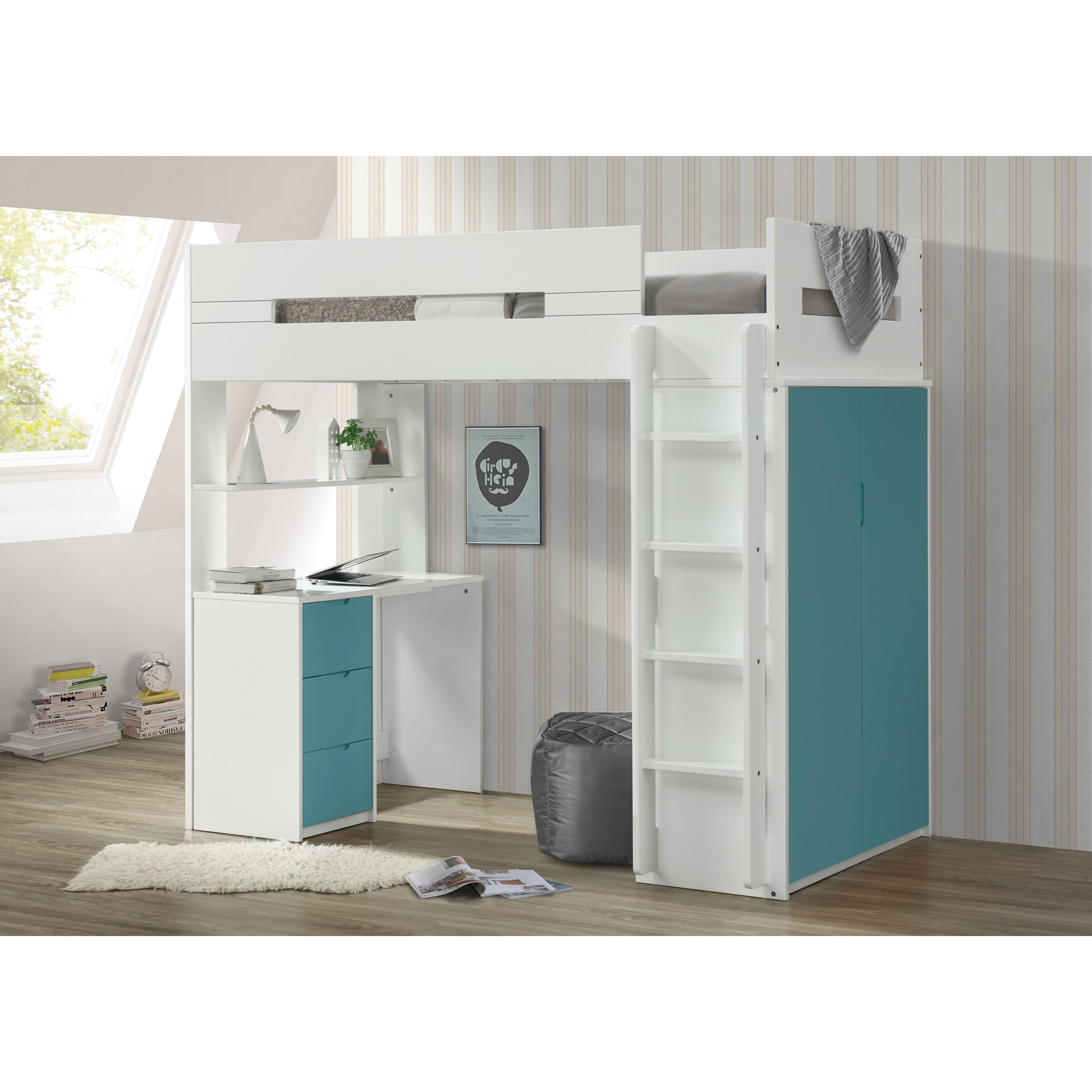 Acme nerice twin loft bed hotsell