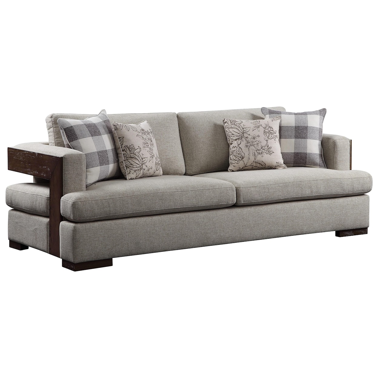 Acme Furniture Niamey Sofa with 4 Pillows