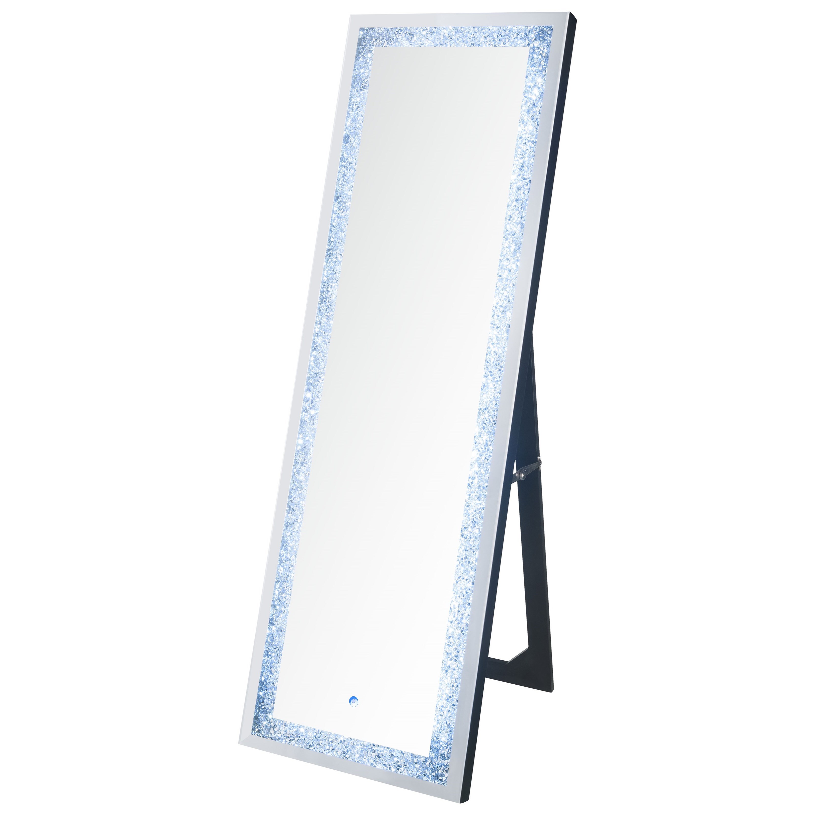 Reno 24217 LED BLING FLOOR MIRROR 7 Day Furniture Floor Mirrors