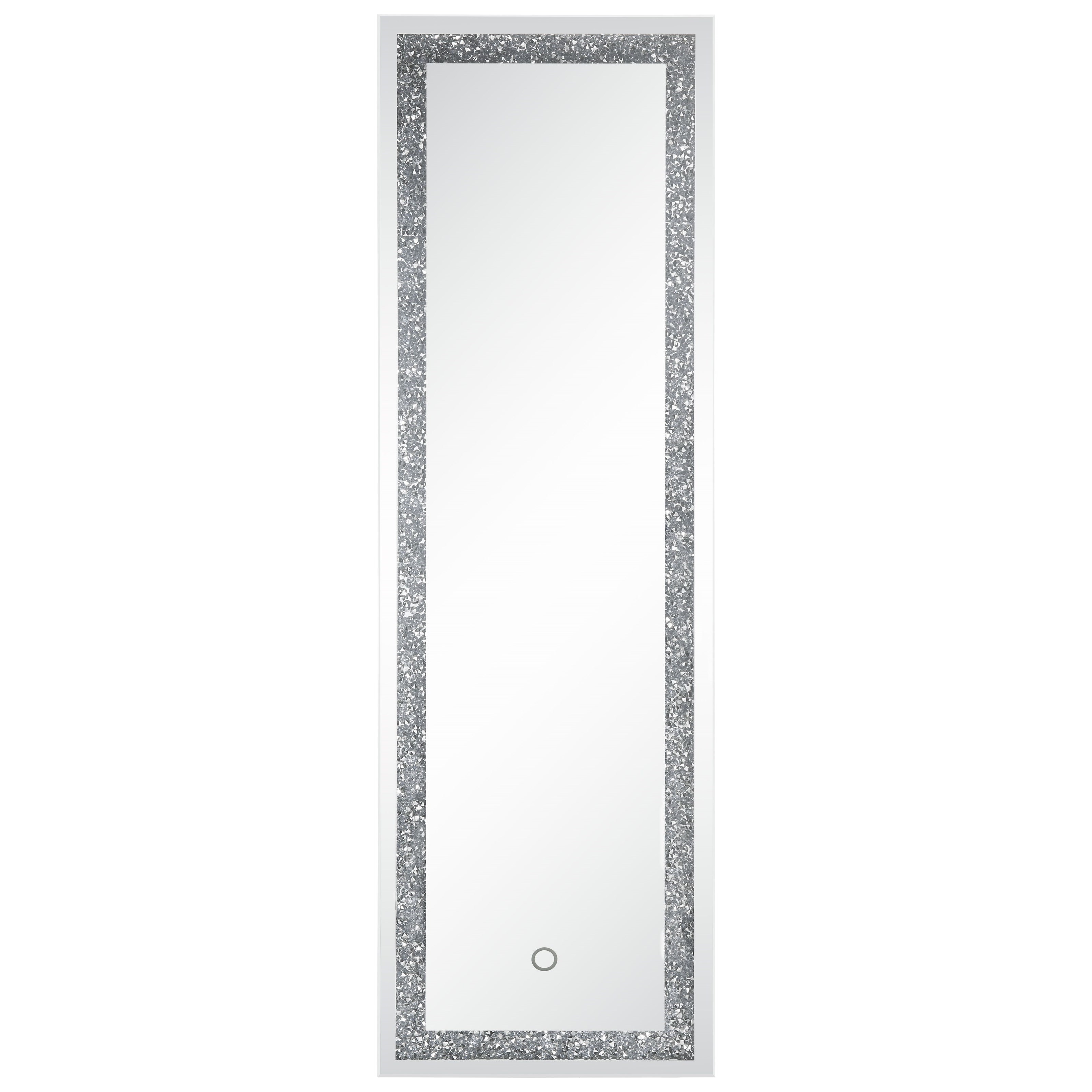Noralie 24217 LED BLING FLOOR MIRROR 7 Day Furniture Floor Mirrors